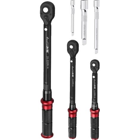 Llave dinamométrica, precisión industrial, aplicaciones versátiles, 5-220 N·m (1/2)