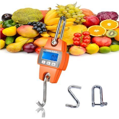 Bilancia a sospensione da 300 kg per fattoria, caccia, tiro con l'arco, pesi, pesci di grandi dimensioni, montacarichi con sensore di precisione (1/5)