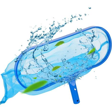 Épuisette de piscine Deluxe,Avec filet profond à mailles fines,Cadre en plastique extra stable,Accessoire de piscine,Pour piscine, étang, extérieur (1/5)
