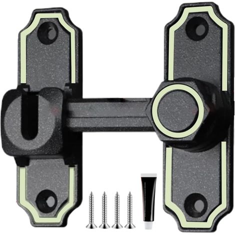 Quincaillerie pour portes/portails coulissants en 2 pièces Accessoires robustes pour garages, portails, fenêtres, salles de bains, tiroirs et équipe (1/4)
