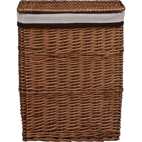 Maison Exclusive - Panier à linge Marron Saule