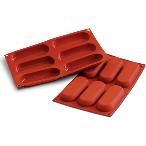 silikomart 26.103.00.0060 Stampi, Silicone, Rosso, 30x17.5x1.7 cm