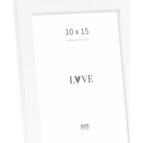Cadre Bois Couleur Blanc Photo 10x15cm S243K1 (1/5)