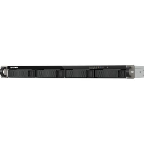 QNAP TS-432XeU NAS Rack (1U) 4 GB DDR4 0 TB QNAP QTS Schwarz, Grau