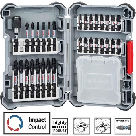 Bosch PRO 31 Piece Robust Impact Torsion Control Driver Drill Bit Set 2608522366 (1/5)
