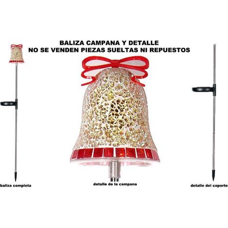 SIMON simon navidad baliza solar campana mosaico fija nvs0w01jm