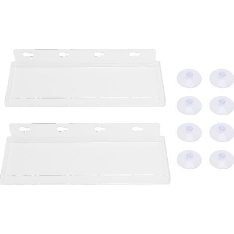 Schwebende Fensterpflanzenregale, 2 Stück, Acryl-Saugfuß-Schwellenverlängerung für Sukkulenten im Innenbereich (1/5)