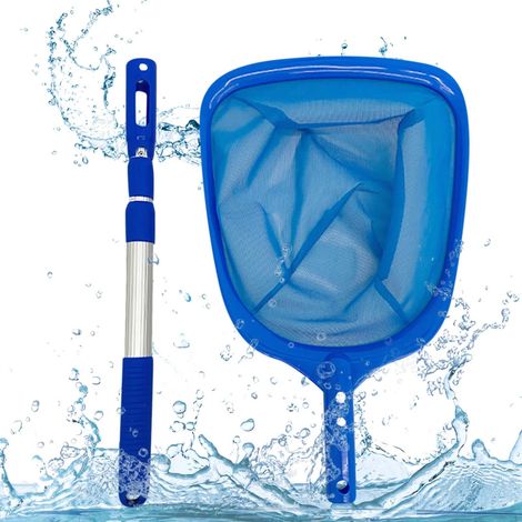 de piscine kit nettoyage accessoires en filet à mailles fines pour spas piscines feuilles et saleté 1Écumeur (1/5)