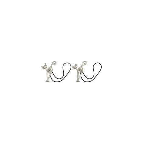 2Pcs Embrasse à Rideaux Magnétique Attache Rideau Aimanté Boucle de Rideau Magnifique Clip Rideau en Motif de Chat Accessoires pour Rideaux pour Maison Salon Chambre Bureau (1/5)