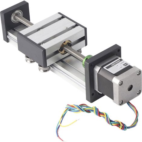 0808 Ball Screw Long Stage Actuator Guide Rail   Nema17 42 Stepper Motor (100mm Stroke) (1/5)
