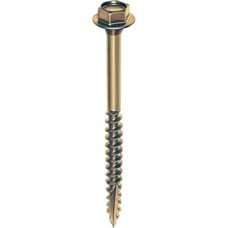 Boîte de 150 Tirefonds Rocket VYNEX - Rondelle sous tête soudée H.6 x 70 mm - 351400225523
