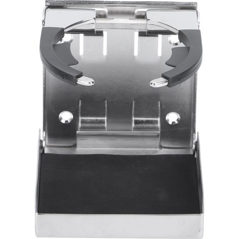 Support de gobelet et bouteille pliable en acier inoxydable, réglable pour bateau, camion, camping-car et marine. (1/5)