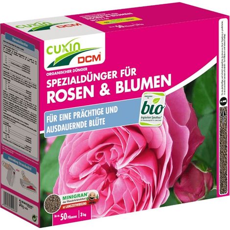 Engrais pour rosiers et fleurs Cuxin, 3 kg, engrais biologique, engrais naturel, engrais écologique