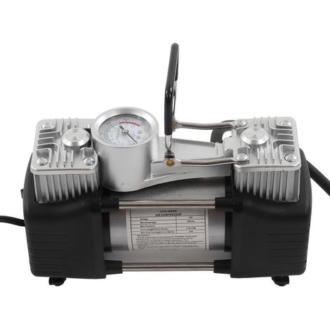 Gonfleur de pneus portable 150 PSI, double cylindre, compresseur d'air 180 W pour automobile, 12 V CC (1/5)