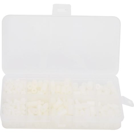 Jeu de vis en Nylon blanc M3, 300 pièces, matériau d'isolation, douille d'écrou mâle femelle, consommables
