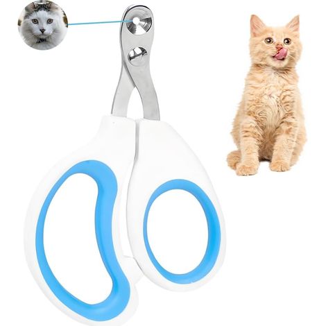 1 Coupe Ongles Chat, Acier Inoxydable, Trou De Sécurité, Pour Chatons, Lapins, Petits Animaux (1/5)