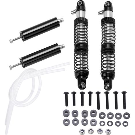 Paar Stoßdämpfer (vorne und hinten) für 1/10 RC-Car AXIAL SCX10 – Schwarze Upgrade-Teile (1/5)