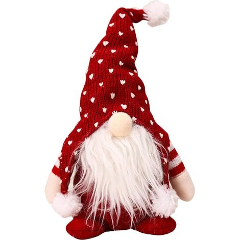 Muñeco Navideño Sin Rostro - Muñeco Enano De Fieltro Suave - Decoración Navideña Para Interior Y Árbol - 1 Unidad (1/5)