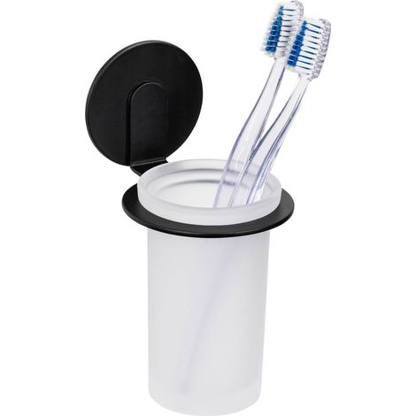 WENKO Turbo-Loc® Zahnputzbecher Bivio Black matt (1/5)
