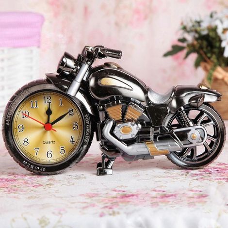 Réveil/horloge de table sur le thème de la moto - cadeau d'anniversaire original, horloge tendance, cadeau de Noël (1/2)