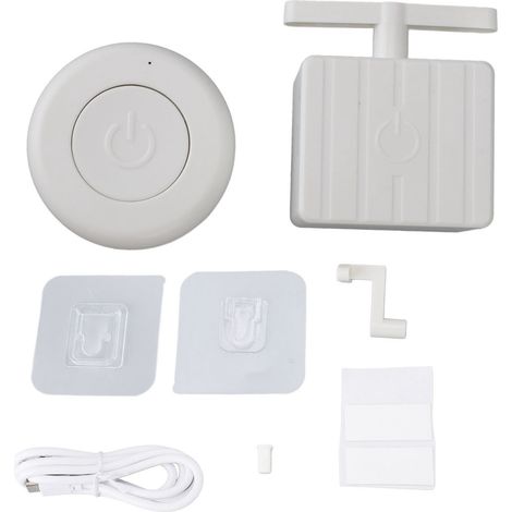 Ortviai Poussoir Intelligent sans Fil pour Interrupteur – Télécommande RF + Commande Tactile, Facile à Installer (1/5)