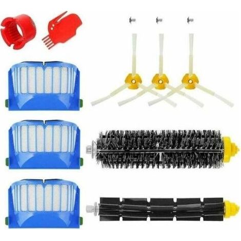 Kit d'accessoires pour iRobot Roomba série 600 (modèles 671, 692, 694, 697, 698, 650, 651, 660 et 690) : brosses, filtres et brosses rotatives de rechange (zhuoxuan) (1/5)