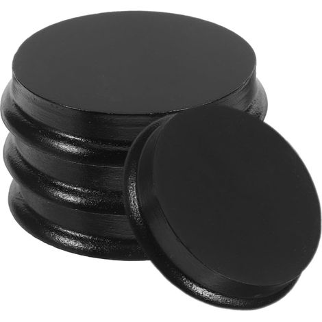 Socle Bois Rond 4 Pièces en Bois pour Figurines et Mini Poupées (1/5)