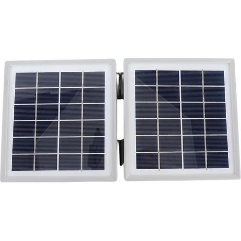 10W Monocrystalline Foldable Solar Charger - IP65, 2 DC Ports, for Hiking/Camping/Fishing (White) (1/5)