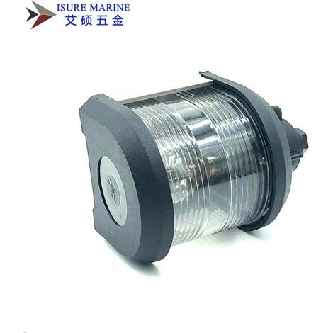 Accastillage marin, accessoires marins, luminaires, feux de navigation maritime, feux de signalisation monocouches, feux de côté bâbord et tribord, voyants lumineux, feux verts (filament de tungstène) (1/3)