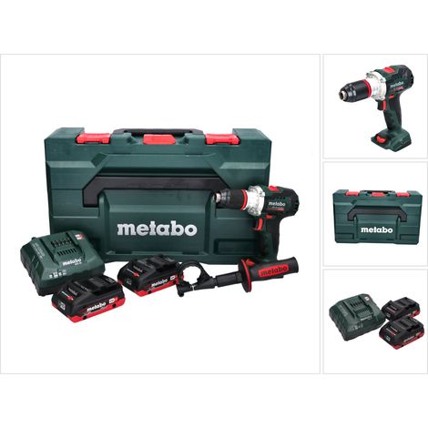 Metabo BS 18 LTX BL I Taladro atornillador a batería 18 V 130 Nm + 2x batería 4.0 Ah + cargador + metaBOX