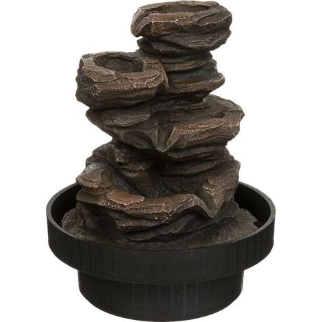 Fontaine Design "Sharmila" 22cm Noir & Naturel (1/4)