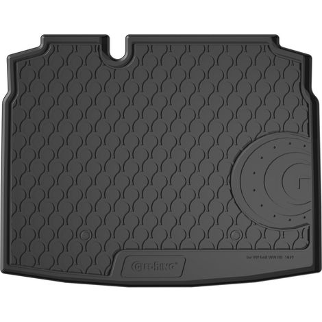 Vasca baule su misura in gomma sintetica - compatibile per Volkswagen Golf V 3p (11/0310/08) con ruotino - Volkswagen Golf V 5p (11/0310/08) con ruotino - Volkswagen Golf VI 3p (11/0810/12) con ru