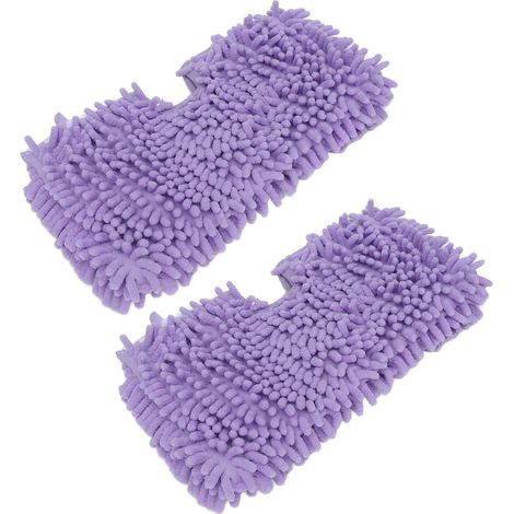 Ortviai Tapis de rechange pour vadrouille Shark S3601/S3501 – 2 pièces en microfibre douce, couleur violet (1/4)