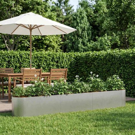 vidaXL Jardin surélevé Acier inoxydable 280 x 40 x 40 cm