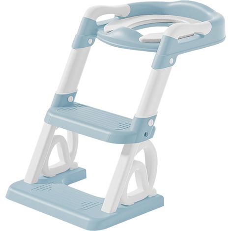 Réducteur de Toilette pour Enfant avec Escabeau Pliable et Portable, 37x28x49cm (1/5)
