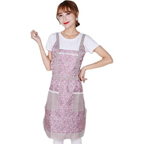 Tablier de Cuisine joli imperméable Tablier cuisine pour Femme (77cm70cm) (1/2)