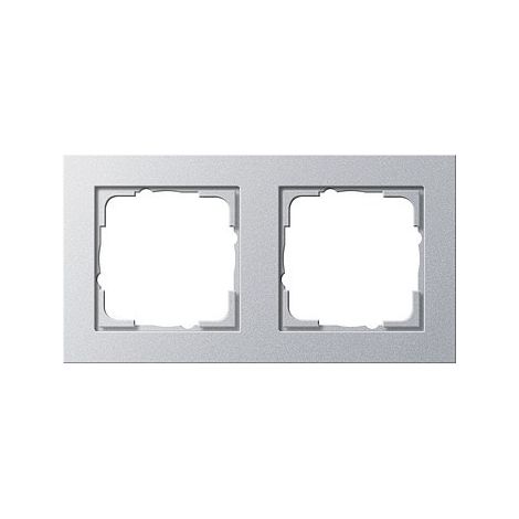 Gira Marco embellecedor 2f Gira E2 F Alu [021225], 0212 25