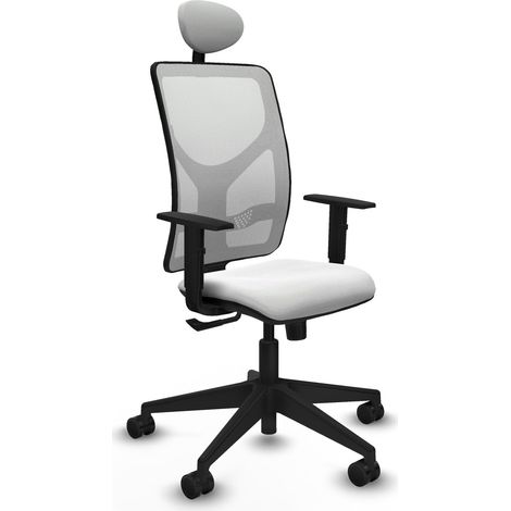 Silla de Oficina con Cabecero Motilla Piqueras y Crespo 1D066N1 Blanco