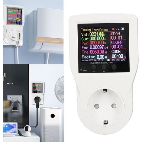 S1W Smart Meter Steckdose - Stromstatistik, drahtloser Fernschalter (85-265V), kompatibel mit Graffiti oder Smart Living App Wi-Fi-Konnektivität, europäischer Standard. (1/5)