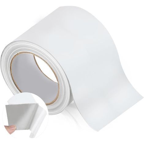 White butyl sealing tape 10 cm x 5 m, EPDM reinforced sealing tape, self-adhesive butyl tape, super waterproof butyl rubber tape, roof sealing tape (1/5)