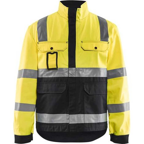 Veste de travail haute visibilité 4023 - Jaune fluo/Noir L (1/4)