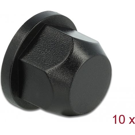 Delock TapÃ³n protector hexagonal con rosca interior para tornillo M12 natural 10 piezas