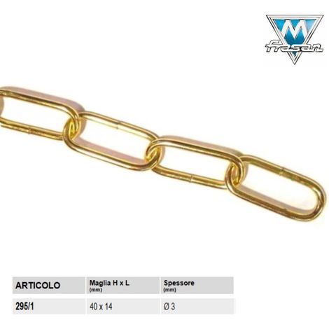 CATENA PER LAMPADARI GENOVESE OTTONATA (PZ 50 CM)