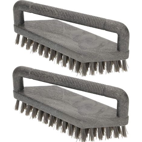KOTARBAU Lot de 2 brosses de nettoyage - 155 mm - Brosse à récurer - Brosse à racine - Brosse de nettoyage pour le nettoyage des sols et endroits difficiles d'accès (1/5)