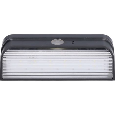 Lumière solaire murale LED 6LED à détection lumineuse pour clôture jardin, étanche extérieur, avec batterie intégrée, éclairage décoratif de cour. (1/5)