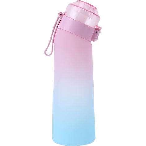 Bouteille d'eau de sport (rose) de 650 ml, en plastique réutilisable. (1/5)