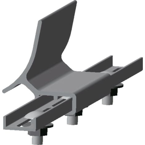 Wolf Jeu de connecteurs pour rail de montage AluPlus 2483481 pour 2 jeux de montage sur toit, pour TopSon F3 - / - Q, CFRP 2000