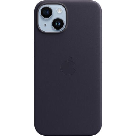 Apple Funda Iphone 14 Leather Case Con Magsafe - Ink