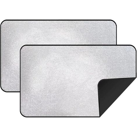 APEX Lot de 2 rideaux pare-soleil magnétiques occultants pour voiture, adaptés aux vitres latérales arrière, offrant protection solaire et intimité.