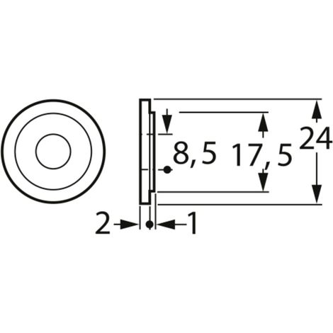 FTCAP I8-18 1004619 Isolierscheibe (Ø) 25 mm 1 St.